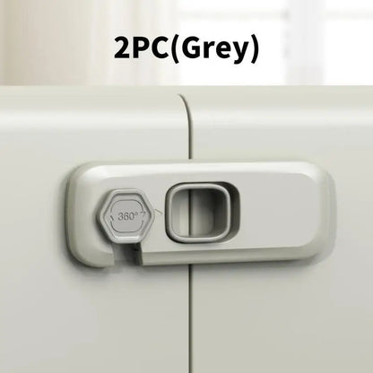Baby Proofing Cabinet Lock Set - 1/2 PCS Safety Locks for Home Refrigerator, Drawers, and Doors - Anti-Pinch Hand Protection for Children