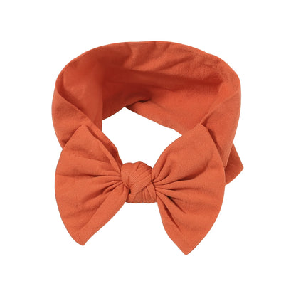 Vibrant Bowknot Hairband for Baby Girls - Elastic Headwear in Candy Colors