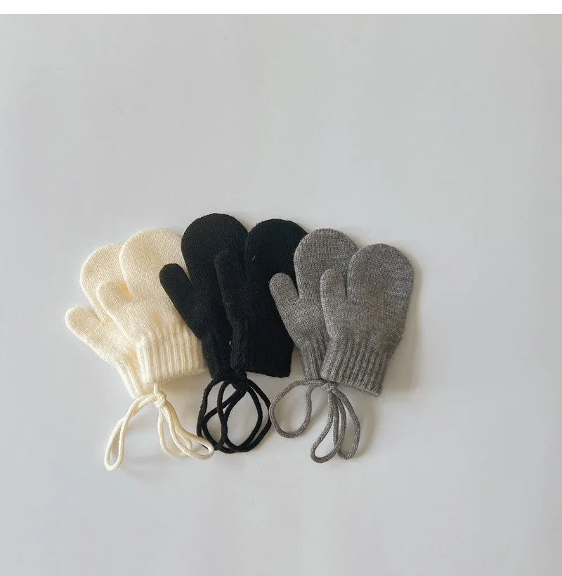 Vibrant Cashmere Baby Mittens for Winter - Knitted Kids Gloves for Boys & Girls (Ages 1-3)