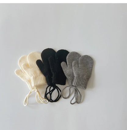 Vibrant Cashmere Baby Mittens for Winter - Knitted Kids Gloves for Boys & Girls (Ages 1-3)