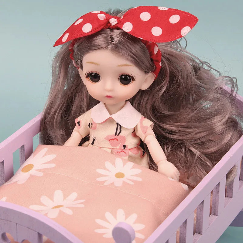 Wooden DIY Dollhouse Bathroom Furniture Set - Miniature Pretend Play Toys for Girls