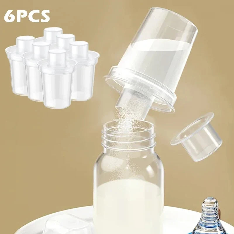 6pcs Portable Baby Food Storag Box Multifunction Openings Cereal Snack Container Infant Milk Powder Boxs Toddle Kitchen Supplies