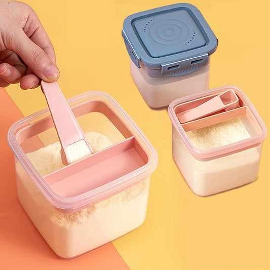 Portable Baby Formula and Snack Dispenser with Scoop, BPA Free Travel Containers