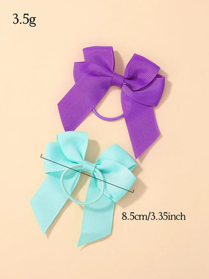 10-Pack Cute Elastic Hair Ties for Girls and Babies - Ideal Rubber Bands for Ponytails and Hair Styles