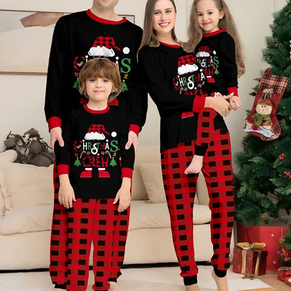 Christmas Family Matching Pajama Sets - Cartoon Print Sleepwear for Adults, Kids, and Babies - Festive Holiday Homewear
