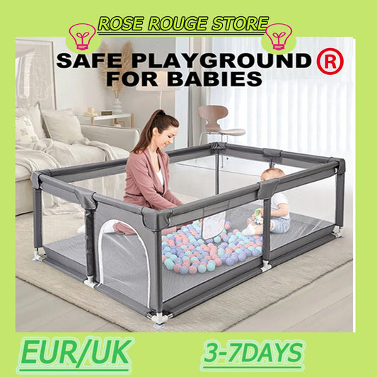 Versatile Baby Playpen Corral with Safety Guardrail for Secure Playtime