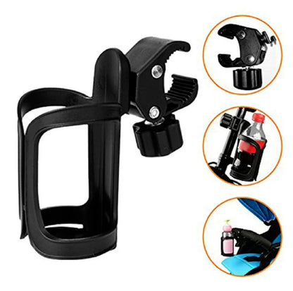 Universal 360-Degree Rotating Cup Holder for Baby Strollers and Prams
