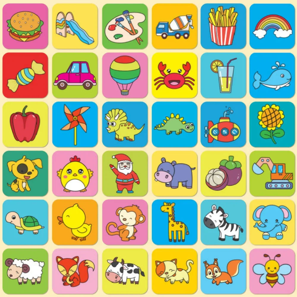 High Contrast Black and White Baby Stimulation Cards for Early Cognitive Development