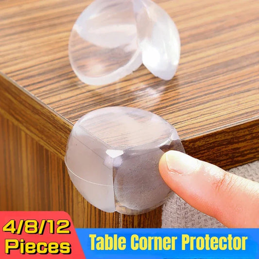 Baby Edge Protector Bumper Guards - 4/8/12Pcs Clear Silicone Cushion for Table and Desk Corners