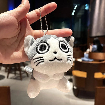 Adorable 10cm Kawaii Plush Cat Keychain Soft Toy for Kids and Collectors