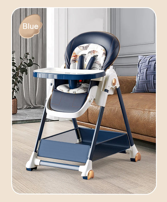 Adjustable Baby Feeding Chair with Wheels - Safe and Comfortable High Chair for Infants and Toddlers