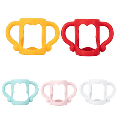 Silicone Bottle Handle For Narrow Baby Bottles, Easy Grip Handle, Can Accommodate Most Bottles - BPA-free Soft Silicone