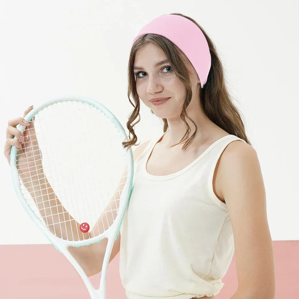 Trendy Leopard Print Yoga Headband and Retro Sunglasses Set for Fitness Enthusiasts