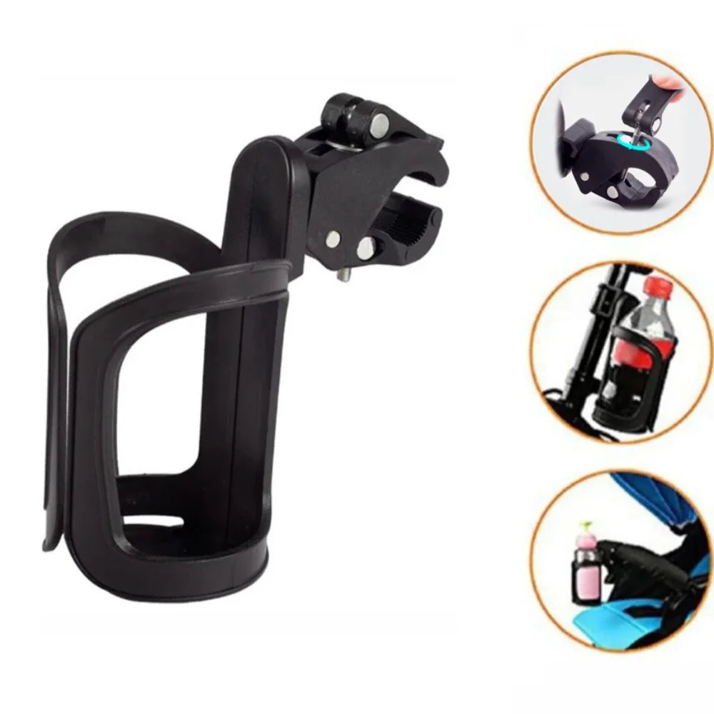 Multifunctional 360-Degree Rotating Cup Holder for Strollers and Bicycles