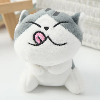 Adorable 10cm Kawaii Plush Cat Keychain Soft Toy for Kids and Collectors