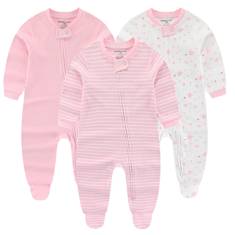 Adorable Cotton Long Sleeve Baby Romper with "I Love Daddy" Print - Perfect for Newborns and Toddlers