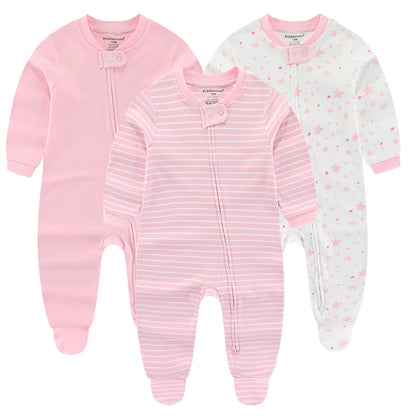 Adorable Cotton Long Sleeve Baby Romper with "I Love Daddy" Print - Perfect for Newborns and Toddlers
