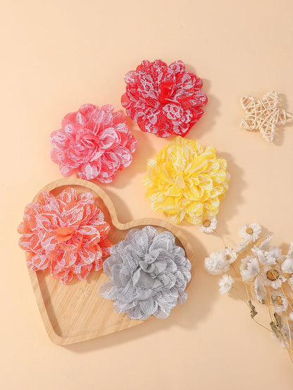 6-Piece Set of Adorable Big Flower Headbands for Baby Girls - Soft, Gentle, and Safe Infant Accessories