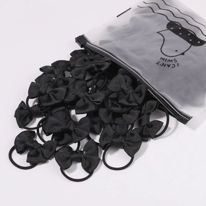 5-Pack Kids Hair Accessories with Bow Scrunchies - Elastic Hair Ties for Girls and Babies