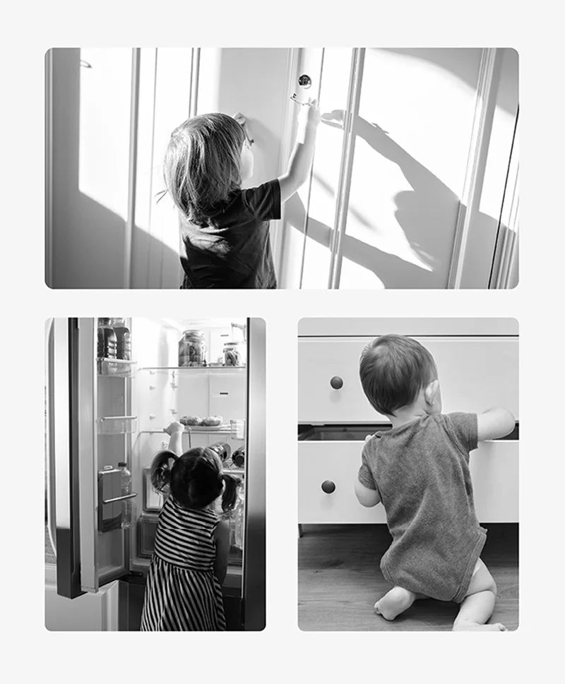 Multi-Function Baby Safety Lock with Password for Fridge, Drawer & Cabinet - Durable ABS Material Home Security Solution