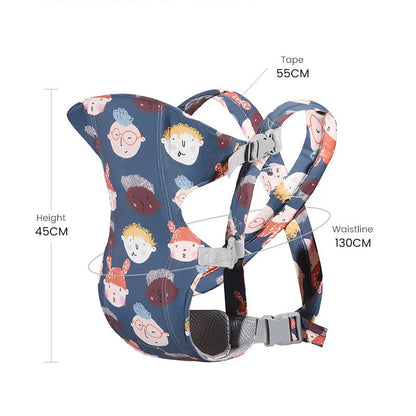 Ergonomic Multi-Functional Baby Carrier with Adjustable Waist Stool for Newborns and Toddlers, Breathable and Versatile Design
