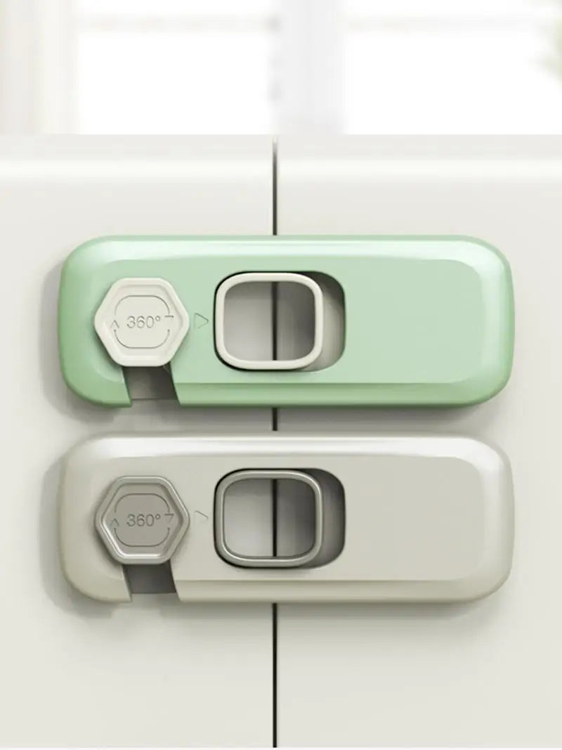Baby Proofing Cabinet Lock Set - 1/2 PCS Safety Locks for Home Refrigerator, Drawers, and Doors - Anti-Pinch Hand Protection for Children