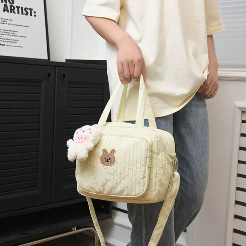 Adorable Bunny-Themed Maternity Diaper Bag - Versatile Lightweight Travel Handbag for Moms and Babies