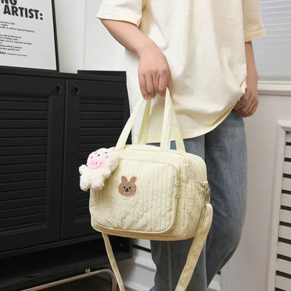 Adorable Bunny-Themed Maternity Diaper Bag - Versatile Lightweight Travel Handbag for Moms and Babies
