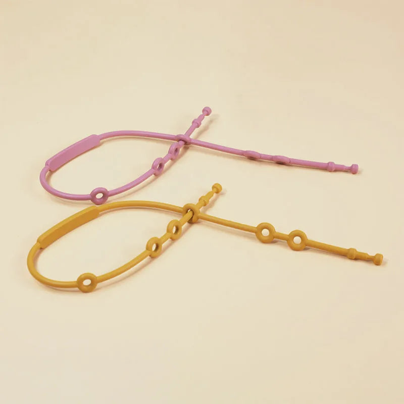 New Silicone Toy Safety Straps Newborn Teething Soother Chew Dummy Chains Adjustable Baby Pacifier Clip Teether Straps
