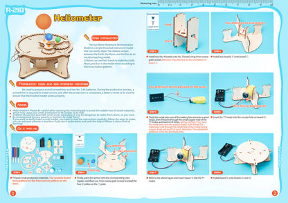 STEM Heliometer Educational Toy Kit – Hands-On Science Learning Puzzle for Kids