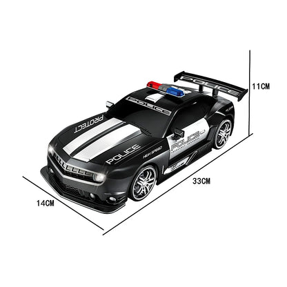 1/12 Big 2.4GHz Super Fast Police RC Car Remote Control Cars Toy With Lights Chase Drift Vehicle Toys Model for Boys Kid Gift