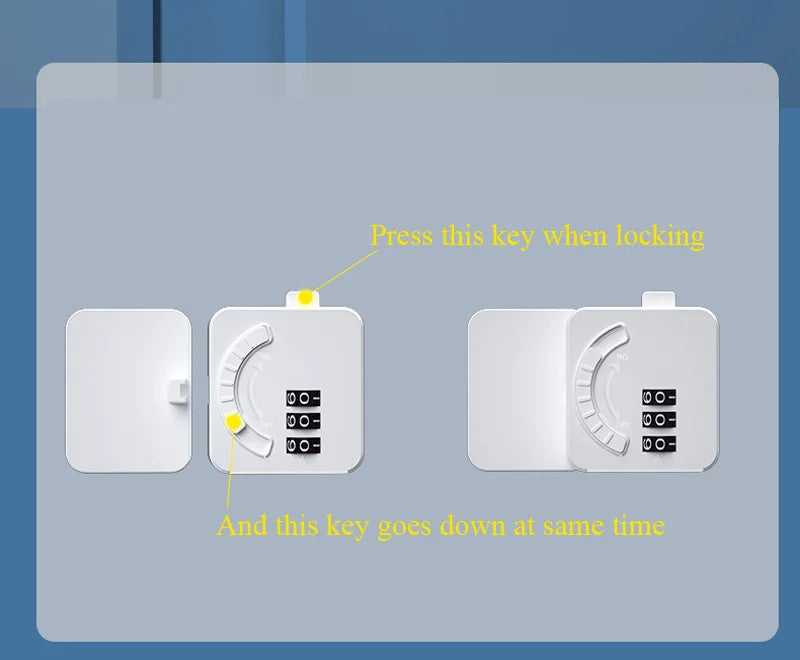 Multi-Function Baby Safety Lock with Password for Fridge, Drawer & Cabinet - Durable ABS Material Home Security Solution