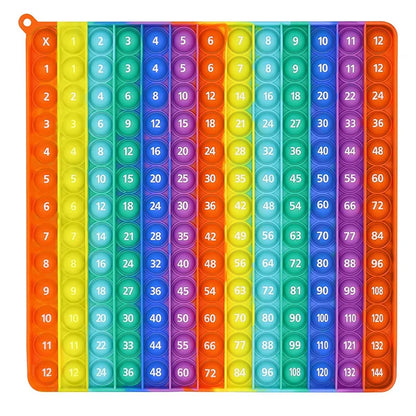 Interactive 24cm Montessori Multiplication Table Push Bubble Toy for Kids' Arithmetic Learning