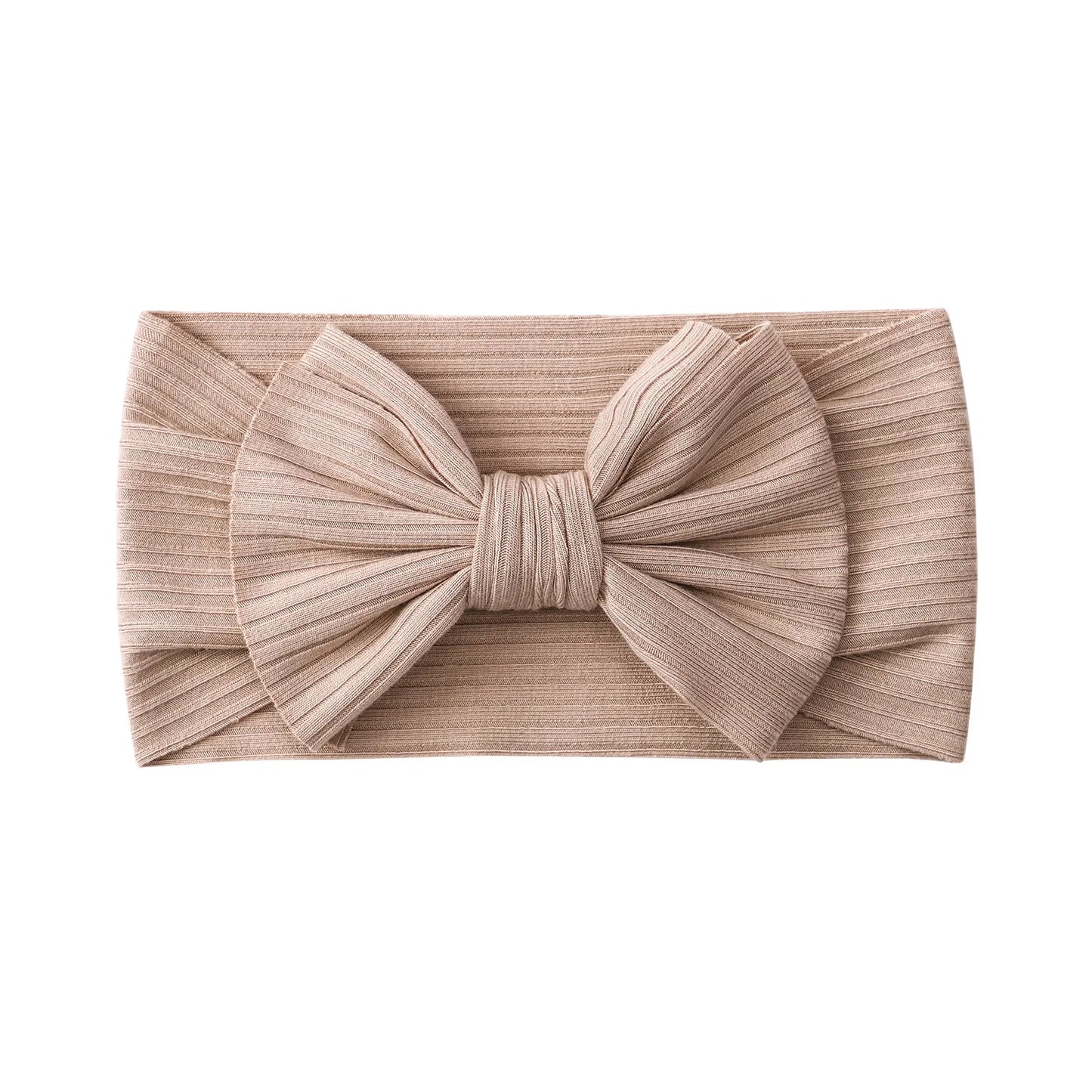 Vibrant Knit Baby Headbands with Bow - Soft Elastic Turban Accessories for Infant Girls