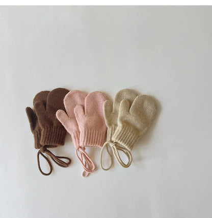 Vibrant Cashmere Baby Mittens for Winter - Knitted Kids Gloves for Boys & Girls (Ages 1-3)