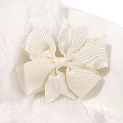 Vibrant Grosgrain Ribbon Hair Bow Clips for Girls - Colorful Hair Accessories for Kids
