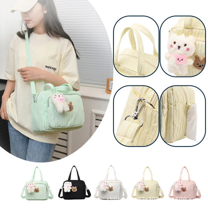 Adorable Bunny-Themed Maternity Diaper Bag - Versatile Lightweight Travel Handbag for Moms and Babies