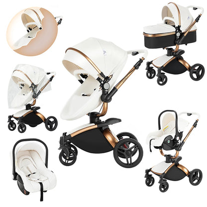 Versatile 3-in-1 Lightweight Baby Stroller for Newborns - Easy-Fold Carriage and Travel Solution