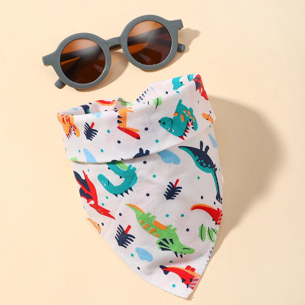 Adorable Baby Bib and Sunglasses Set with Bandana for Outdoor Sun Safety – Perfect Gift for Newborns and Kids Fashion