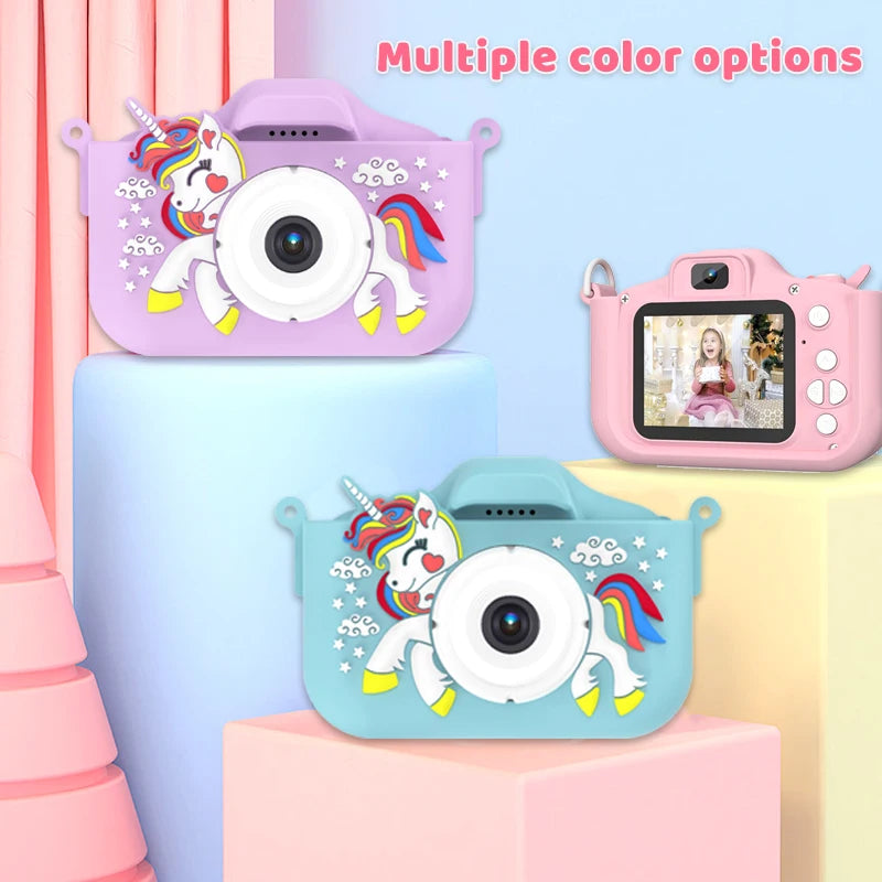 Mini Kids Camera Toys Cute Digital Camera Toy HD 1080P 2.0-inch Kids Camera Record Life Camera For Boy Girl Best Gift