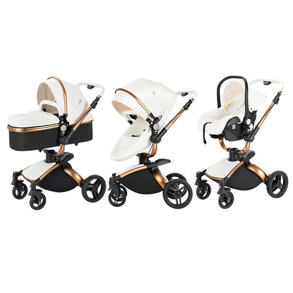 Versatile 3-in-1 Lightweight Baby Stroller for Newborns - Easy-Fold Carriage and Travel Solution