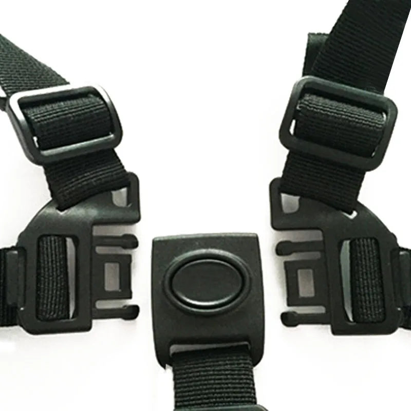 Versatile 5-Point Safety Harness for Strollers and High Chairs