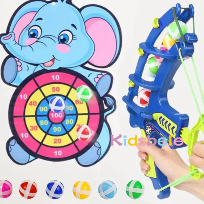 Kids' Archery Dart Board Set with Sticky Balls - Fun Indoor/Outdoor Target Shooting Game for Boys & Girls, Perfect Birthday Gift!