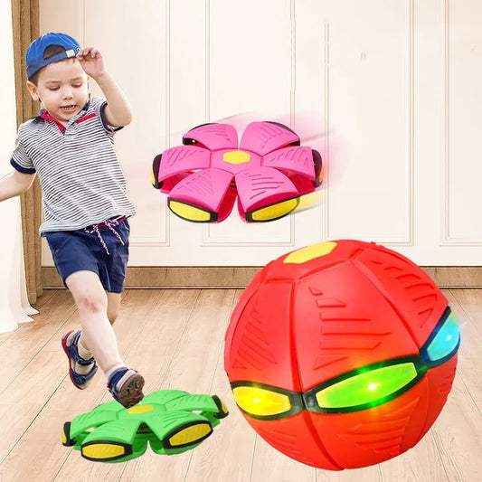 LED Light-Up Flying UFO Frisbee Ball - Magic Outdoor Toy for Kids, Perfect for Beach Games and Sports Activities