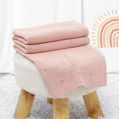 Baby Blankets Super Soft Newborn Cotton Knit Month Stroller Nursery Swaddle Wrap Quilts 90*70cm Infant Boy Girl Sleeping Covers