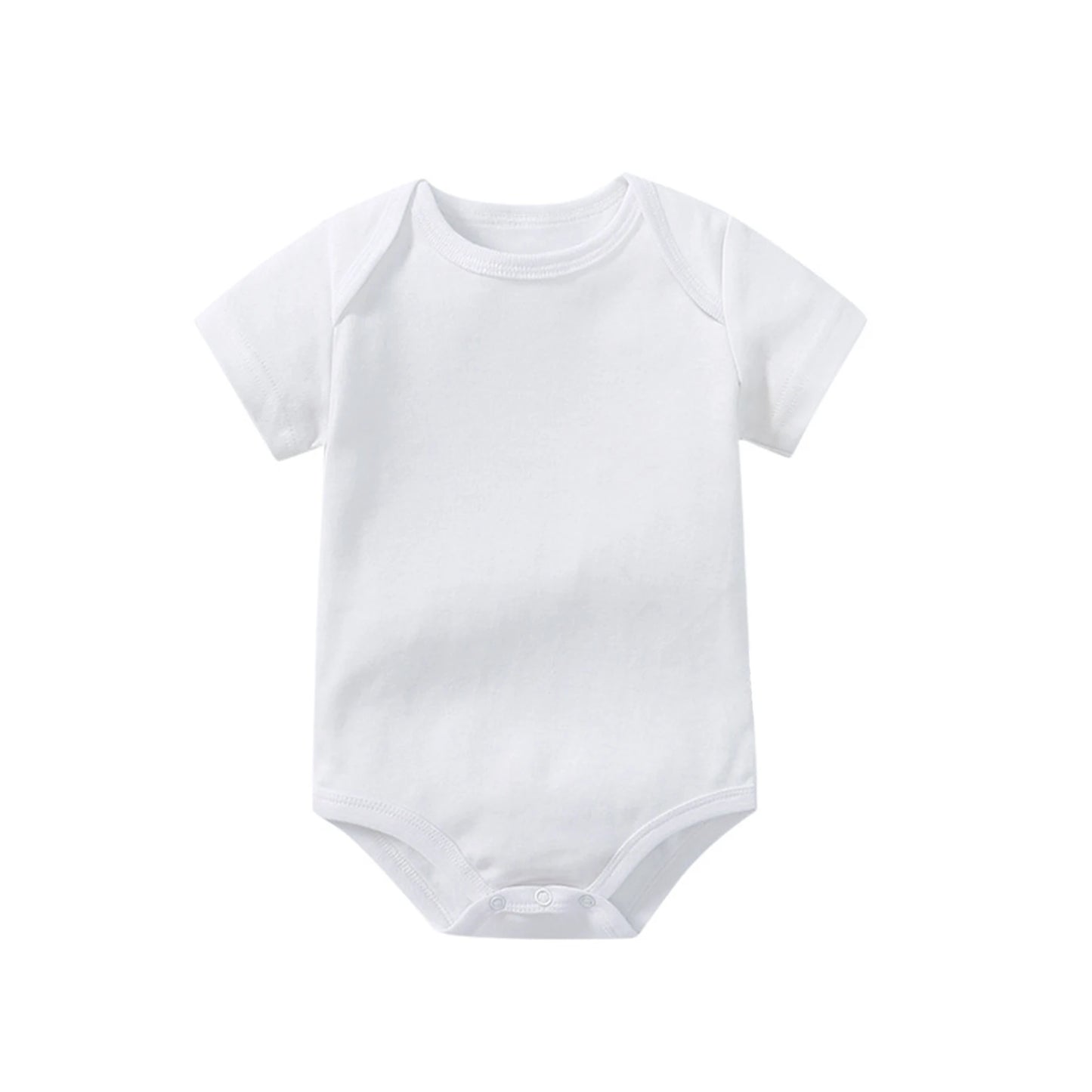 7-Pack 100% Combed Cotton Baby Bodysuits for Summer - Unisex Toddler Jumpsuits and Sleepsuits in Various Colors