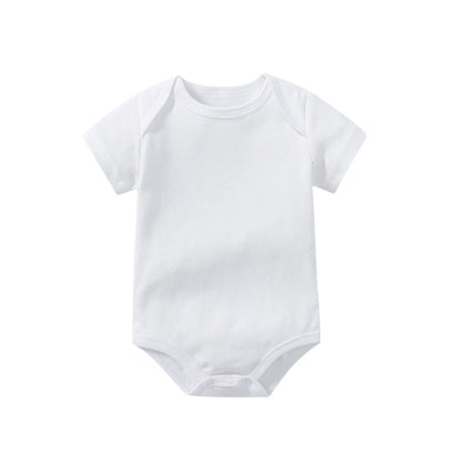 7-Pack 100% Combed Cotton Baby Bodysuits for Summer - Unisex Toddler Jumpsuits and Sleepsuits in Various Colors