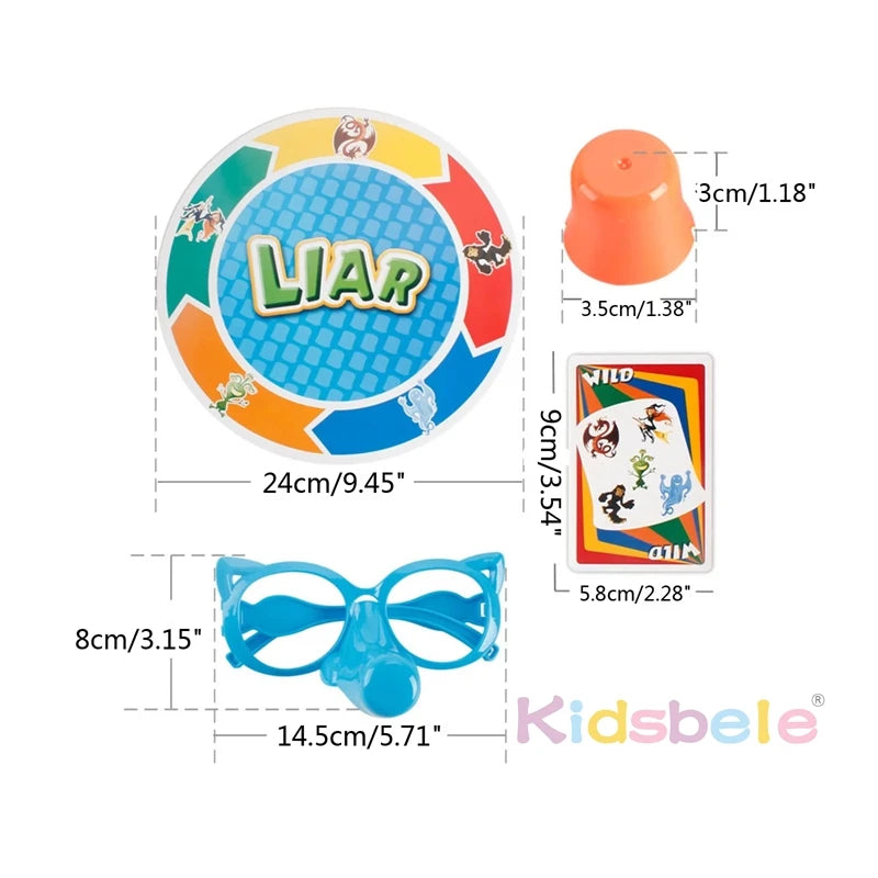Truth Stretching Family Fun Board Game – Interactive Liar Game for Kids and Adults