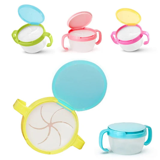 Toddler Snack Catcher with Double Handles - Spill-Proof Snack Cup for Biscuits and Treats Storage