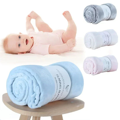 Ultra-Soft Fleece Swaddle Blanket for Infants - Warm Flannel Baby Bedding Set
